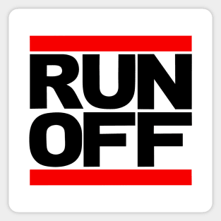 RUN OFF Sticker